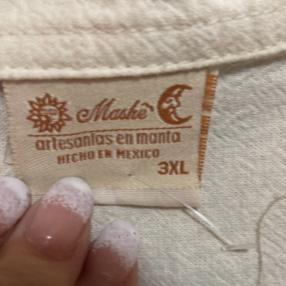 VNTG EUC MASHE ARTESANFAS EN HECHO lizard shirt & Guayabera pants 3XL & XL - Picture 7 of 12